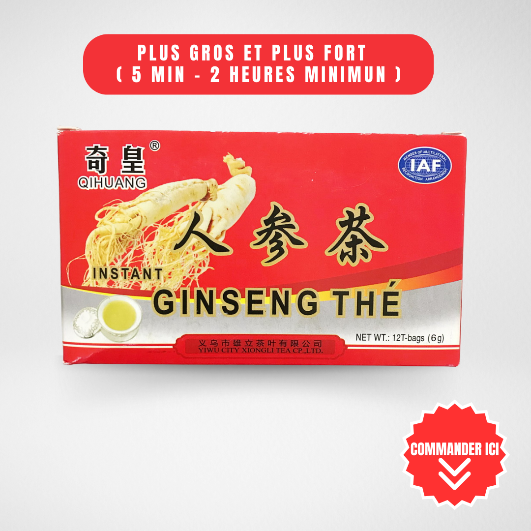 Ginseng Tea : Pack de  thés de faiblesse sexuelle 1 ACHETE 1 OFFERT