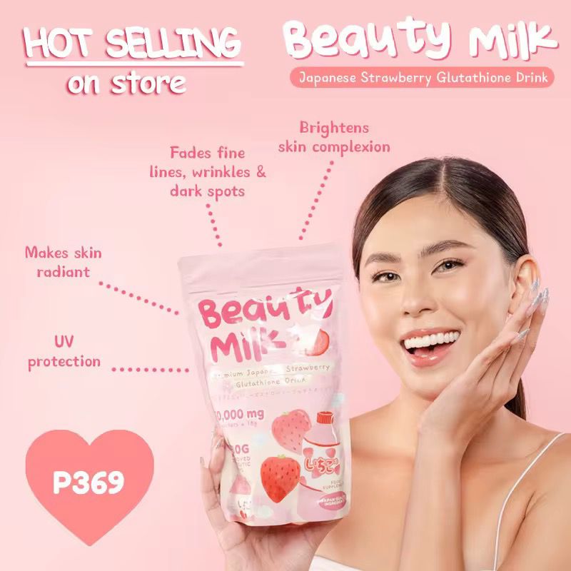 Beauty Milk Strawberry 18 g (10 sachets) CIV