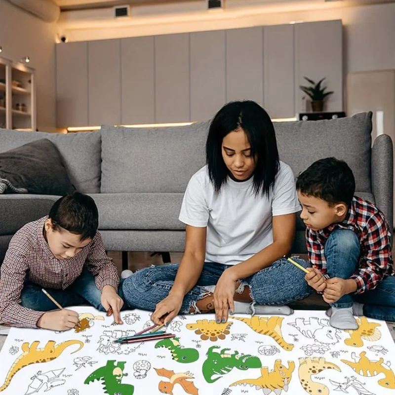 Rouleau de papier à colorier pour enfants